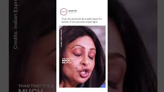 Raise Your Sons Right  Shefali Shah shefalishah womensafety bollywood viral [upl. by Disini]