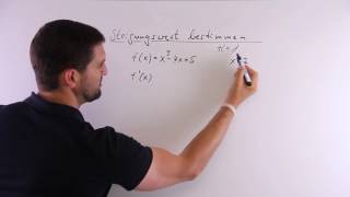 Steigungswert bestimmen mit 1Ableitung  Mathe by Daniel Jung [upl. by Gustaf920]