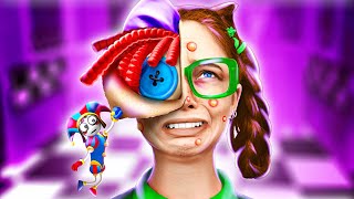 Pomni Doll helps Nerd to become Ragatha 🤡 The Amazing Digital Circus makeover hacks and gadgets [upl. by Anyaled655]