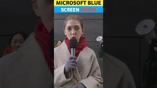 Microsoft blue screen error shorts ytshorts microsoft [upl. by Alakcim]