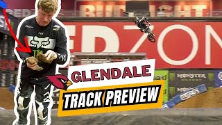 Glendale Supercross 2023 Track Preview Split Rhythm Section [upl. by Otineb]