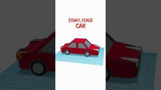 1DAY1CAD CAR shorts tinkercad project [upl. by Ynafit739]