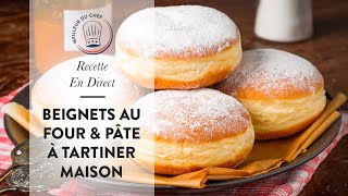 Recette Facile en direct  Beignets au Four et Pâte à Tartiner maison [upl. by Nnylannej]