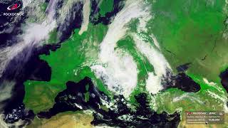 I satelliti Roscosmos monitorano la tempesta Boris che ha flagellato l’Europa [upl. by Euqnom497]