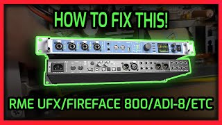 RME UFX Broken Heres how to fix it  How to recap RME audio interface power supply repair video [upl. by Etnaled]