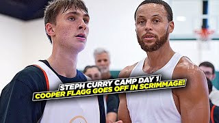 Cooper Flagg SHOCKS Steph Curry During Day 1 of Curry Camp [upl. by Merrel]