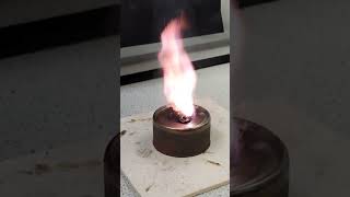 Potassium Manganate VII amp Glycerol Reaction  Pink Flame  No Heating [upl. by Genvieve231]