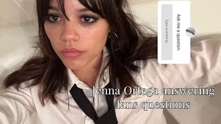 Jenna Ortega answering fans questions on Instagram Story [upl. by Enneirda]