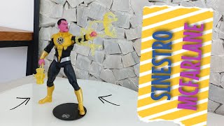 SINESTRO DC MULTIVERSE MCFARLANE TOYS COLLECTOR EDITION SINESTRO CORPS WAR REVIEW18 [upl. by Atikel]