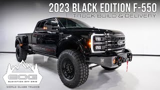 2023 Black Edition F550 Truck Build amp Delivery [upl. by Oirad]