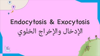 8 Enocytosis amp Exocytosis الإدخال والإخراج الخلوي  Biology [upl. by Noraa869]