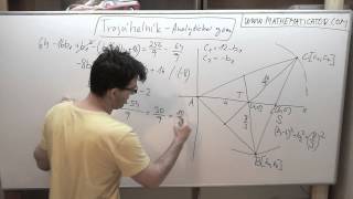 Analyticka geometrie  trojuhelnik z teznic [upl. by Arehahs]