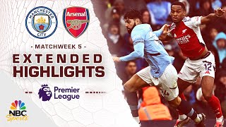 Manchester City v Arsenal  PREMIER LEAGUE HIGHLIGHTS  9222024  NBC Sports [upl. by Aldus]