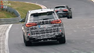 2019 BMW X5 M SPIED TESTING AT THE NÜRBURGRING [upl. by Delbert]