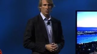 Michael Bay quits Samsungs press conference [upl. by Animehliw]