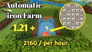 I Built the Easiest Iron Farm in Minecraft [upl. by Ispep]