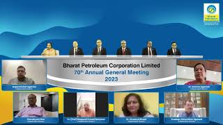 70th Annual General Meeting of Bharat Petroleum Corporation Limited  BPCL [upl. by Dewar649]