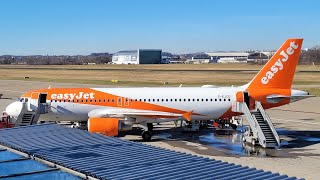 Easyjet Airbus A320 Landing amp Takeoff at Friedrichshafen Bodensee Airport [upl. by Ross683]