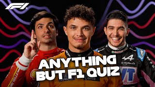 Im Gonna Be Much Better At This Than The F1 Stuff 😅  The Anything But F1 Quiz  Episode One [upl. by Ayanaj568]