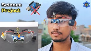 Smart Glasses For Blind Without Arduino  Best Science Project  Third Eye For Blind [upl. by Sergu]