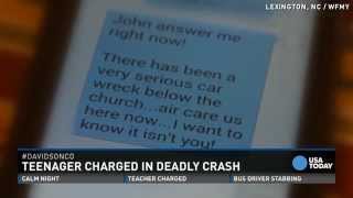 Fathers texts never read by son killed in car crash [upl. by Danyluk]