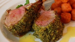 MintCrusted Rack of Lamb Recipe  Easter Special Mint Crust Rack of Lamb with Honey Vinaigrette [upl. by Trev446]