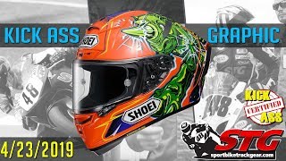 STG Kick Ass Helmet Graphic of the Week 4232019  Sportbike Track Gear [upl. by Holden912]