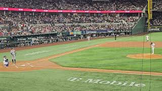 Texas Rangers Jack Leiter vs NY Yankees Aaron Judge 1st AB 9224 [upl. by Vanthe]