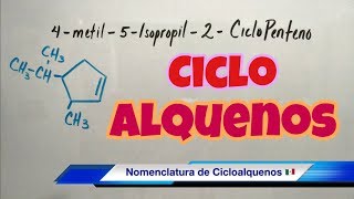 Nomenclatura de CICLOALQUENOS súper fácil [upl. by Lesh]