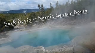 Yellowstone National Park  Norris Geyser Basin  A look at Back Basin [upl. by Eelyram]