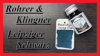 Rohrer amp Klingner Leipziger Schwarz  Review Deutsch [upl. by Ahsaercal45]