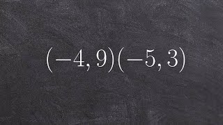 Applying the distance formula to find the distance between two points [upl. by Hardman]