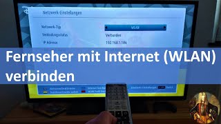 Fernseher mit Internet WLAN verbinden [upl. by Calandria]