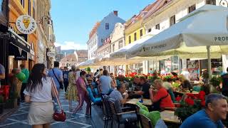 Brasov Romania 🇹🇩  Walking Tour 2024 [upl. by Schaeffer573]