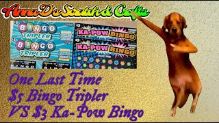 5 Bingo Tripler VS 3 KaPow Bingo Colorado Scratch Off Tickets [upl. by Moreville738]