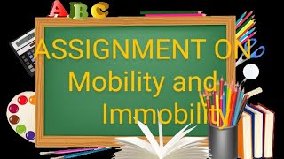 Assignment on mobility and immobility  Nursing foundationBSC nursing 1st year [upl. by Eceerehs]