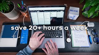 4 ONEMINUTE Habits That Save Me 20 Hours a Week  Time Management For Busy People [upl. by Selina609]