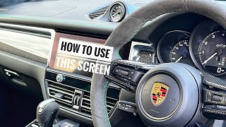 How to use the Porsche Infotainment screen [upl. by Neellok]