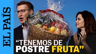 Ayuso regala cestas de fruta a cuatro afiliados del PP en la cena de Navidad  EL PAÍS [upl. by Graf]