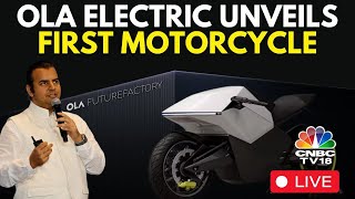 LIVE Ola Electric Launches EMotorcycle Series Roadster  ₹74999  Ola Electric Bhavish Aggarwal [upl. by Goulder978]