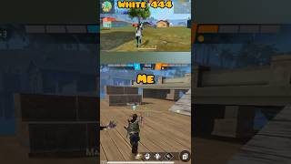 😈white 444 vs 🗿me freefire ffshorts freefirevideo [upl. by Suvart]