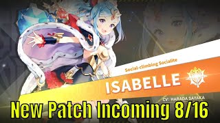 Knights Chronicle Isabelle coming and New Patch 816 [upl. by Annaynek]