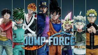 Jump Force All Characters  DLC 2024  Jump Force  DBZ FUN [upl. by Simonsen]