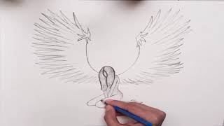 How to Draw amp colour Angel Wings Step by Step  TOO COLOUR [upl. by Naj444]