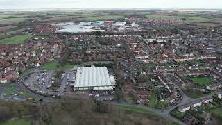 Hadleigh Suffolk UK from the Air Jan 2023 [upl. by Siladnerb346]