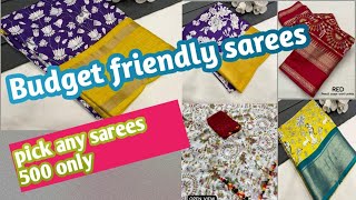 budget friendly sarees SareesandjewelryFashion festival collection 7207539987 [upl. by Miner]