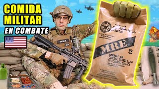 Probando COMIDA MILITAR en COMBATE  MRE Estados Unidos Menu 13  Curiosidades con Mike [upl. by Acireh]