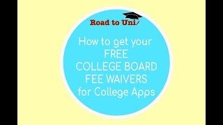 How to get your College Board Fee Waivers for College Apps [upl. by Amin]