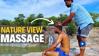 🔱HOGENAKKAL WATERFALLS MASSAGE🤗  ASMR OIL 💆‍♂️MASSAGE HogenakkalOilMassage ontrendingviralvideo [upl. by Meehahs728]