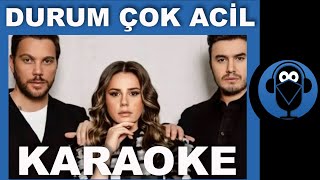 Sinan Akçıl amp Mustafa Ceceli amp Merve Özbey  Durum Çok Acil   Karaoke   Sözleri  COVER [upl. by Godiva]